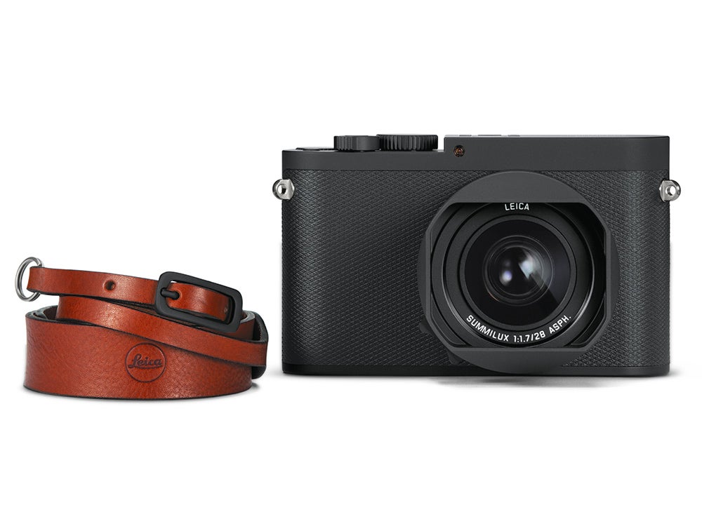 Leica Q Camera with leather strap