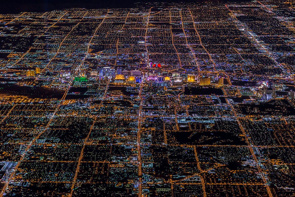las vegas from above