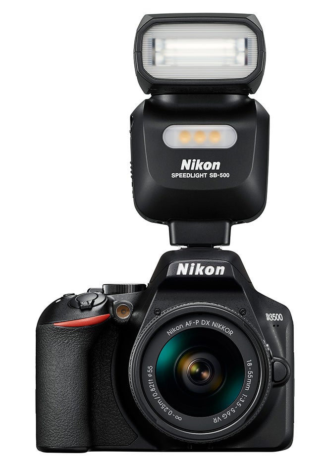 Nikon D3500 with flash