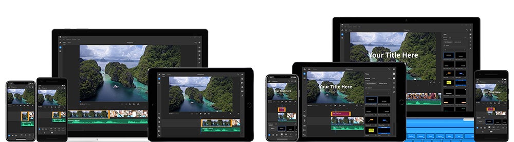 Adobe Premiere Rush CC on ipads and iphones