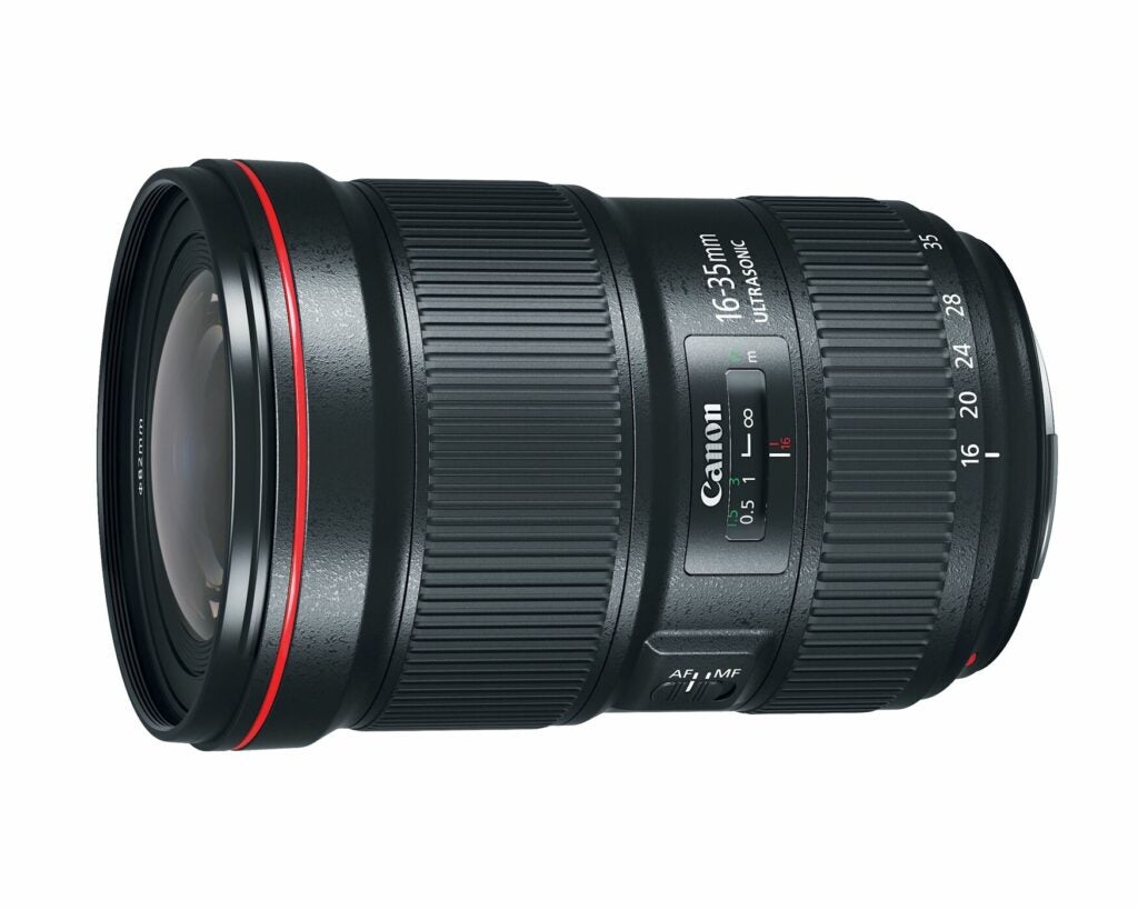 Canon 16-35mm f/2.8L wide-angle zoom lens