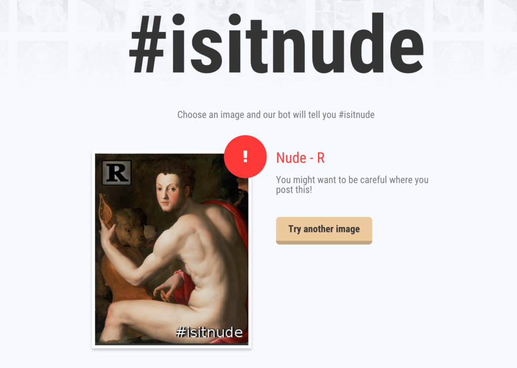 isitnude.com can tell if there are naked people in your photos