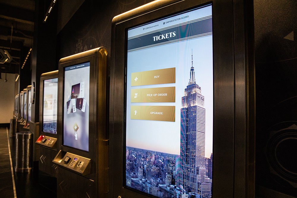 Empire State Building ticket screen