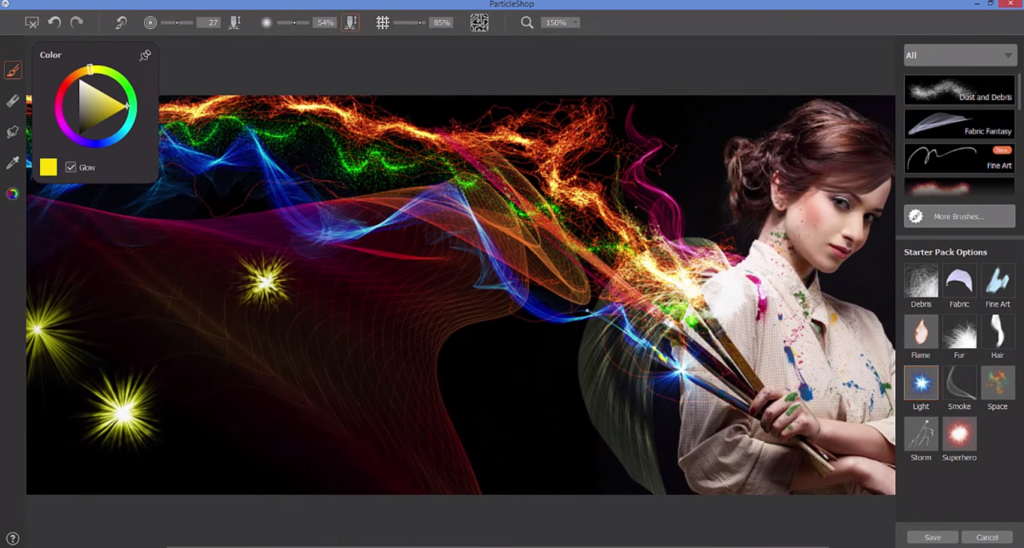 Corel ParticleShop for Photoshop adds creative Painter brushes