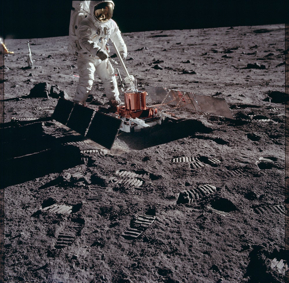 space technology on the moon