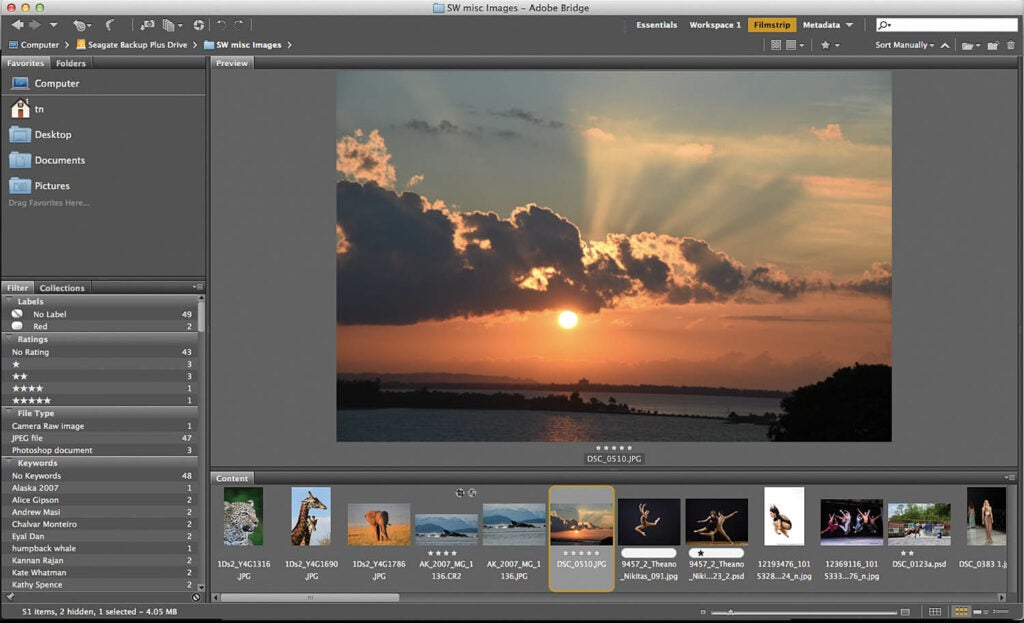Software Workshop: How to organize your photos with Adobe Bridge