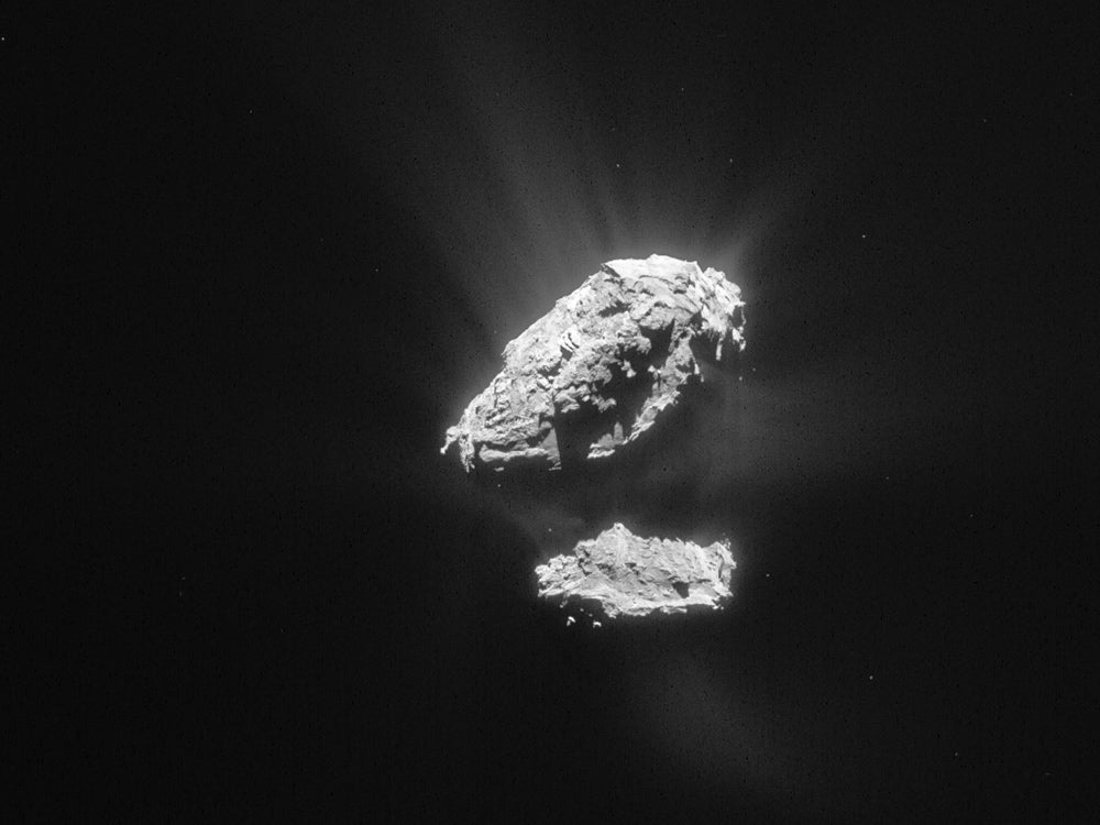 comet image from rosetta mission