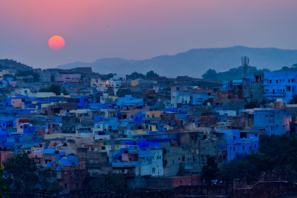 Alex Sneiders capture the true blue of India