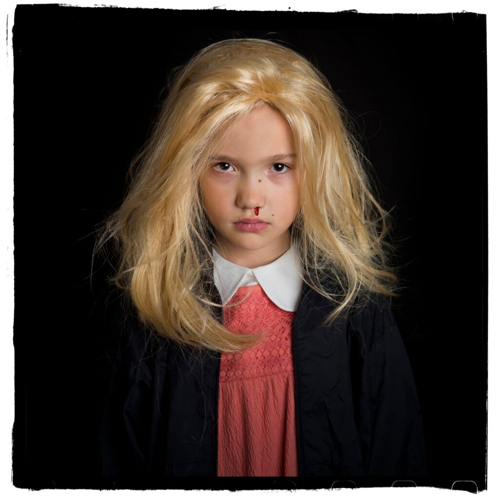 Portrait photos of trick-or-treaters