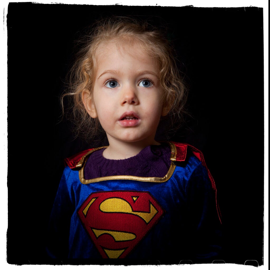 Portrait photos of trick-or-treaters
