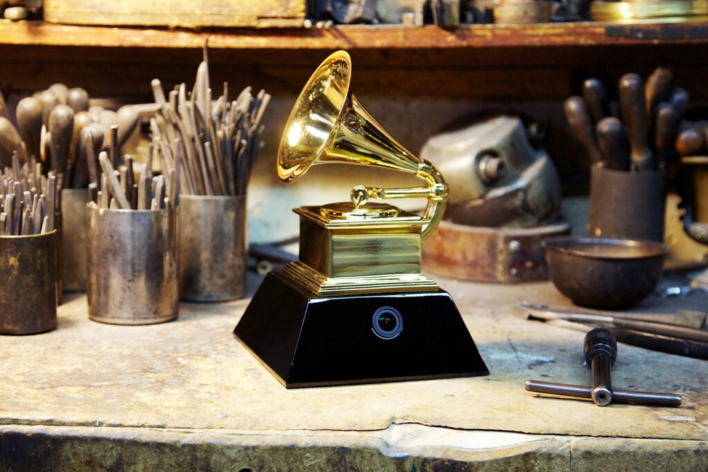Grammy Awards Trophy Camera
