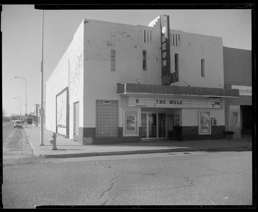 black and white theater