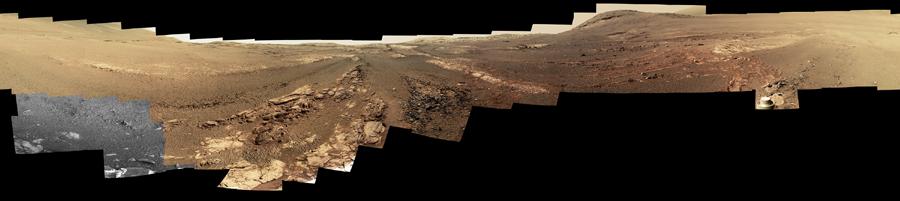 Mars rover panorama