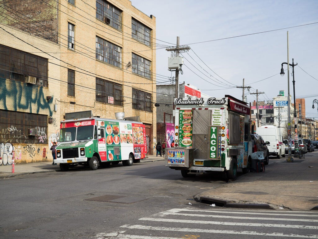 food trucks on the street