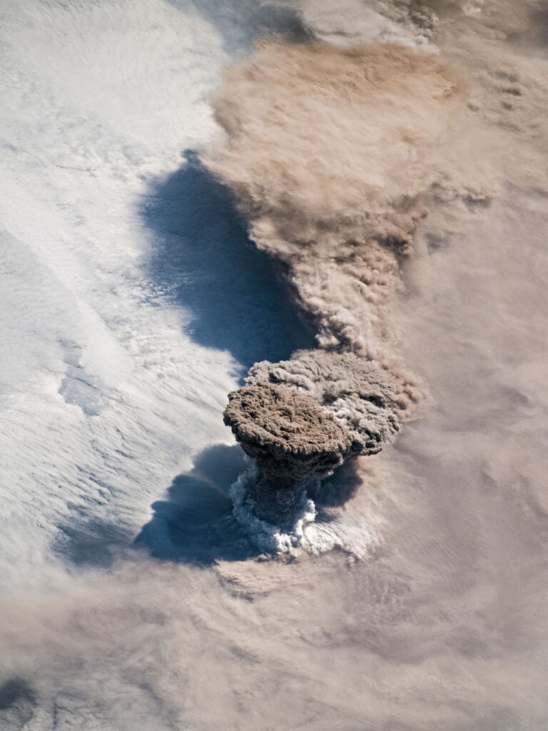 volcanic eruption on Raikoke