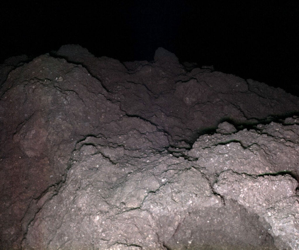 rocks in the dark