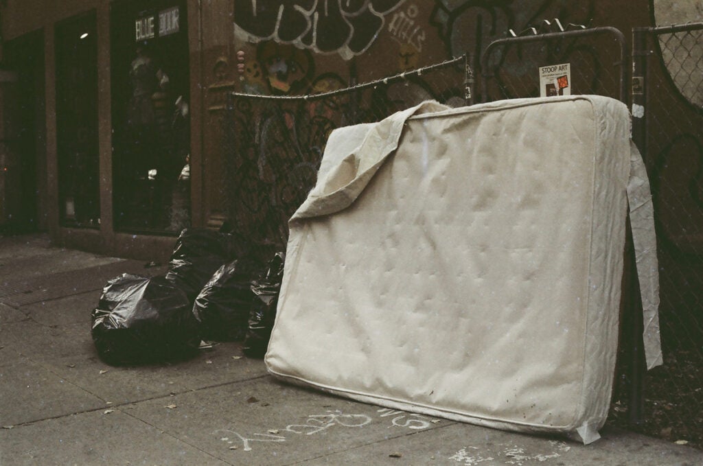 A very old NYC feeling abandoned mattress