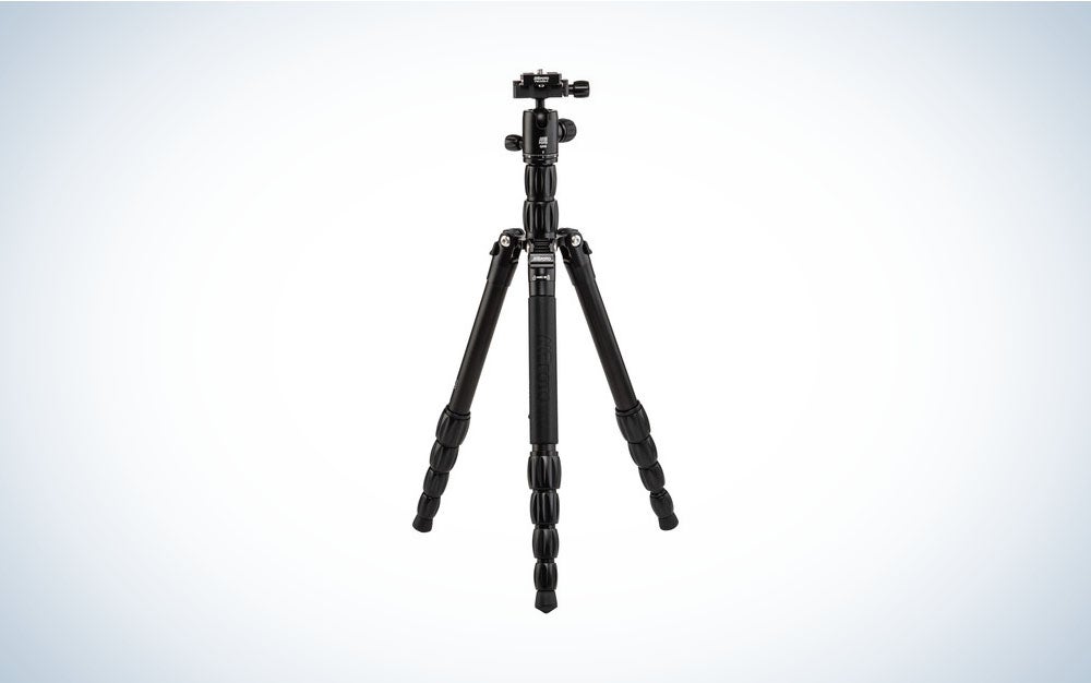 One of the best travel tripod models made from aluminum.