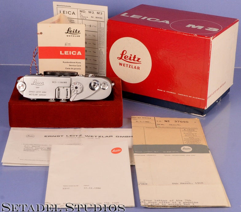 Vintage Leica M3 packaging