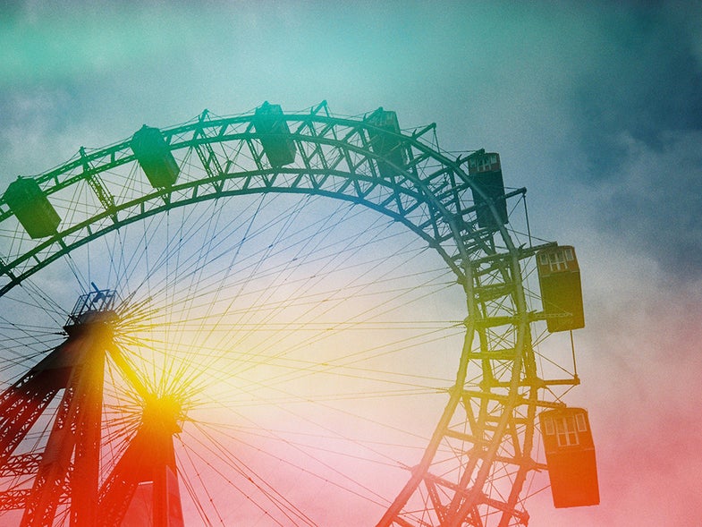 rainbow ferris wheel