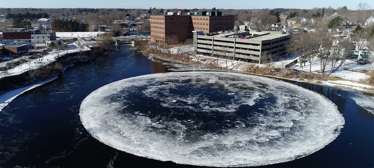 Behold this giant spinning ice disk