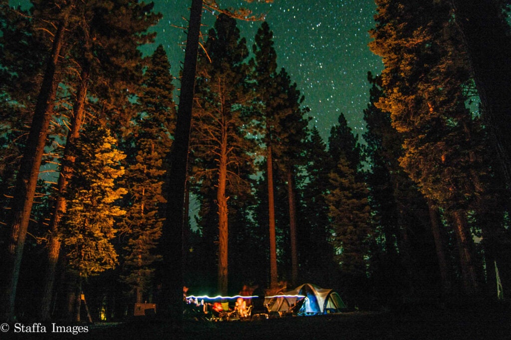 It is winter, but everyone likes a good throwback, especially one of warm weather. This was a shot I took over the summer of a camping trip I was on with my friends. The stars decided to shine brilliantly that night and I couldn't help but take a shot.