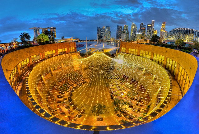 Today's Photo of the Day comes from Terryl Eugenio and was captured at Marina Bay in Singapore. Terryl used a Nikon D7000 with a wide 11.0-16.0 mm f/2.8 lens, a 5 second exposure at f/5.6 and ISO 100 to capture the scene. See more of Terryl's work<a href="http://www.flickr.com/photos/47755110@N03/"> here. </a>