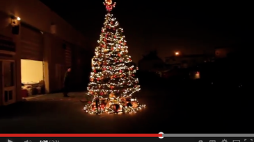 Custom SLR Christmas Tree made of Tripods
