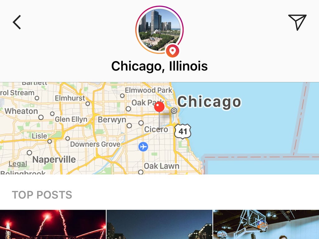 maps and location on instagram