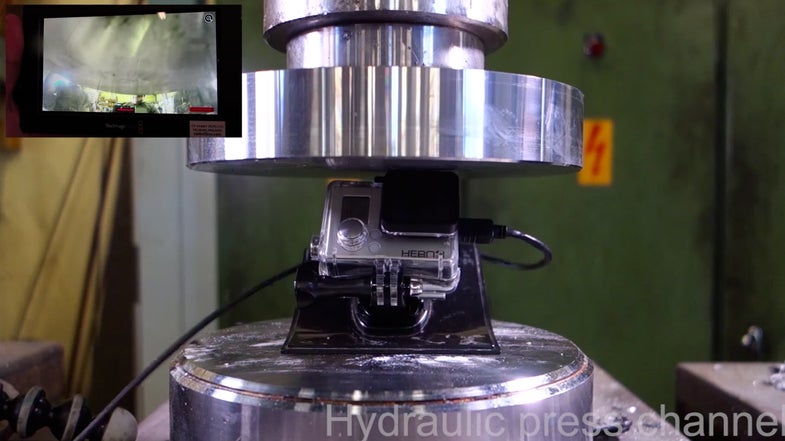 Hydraulic Press Action Camera Destruction