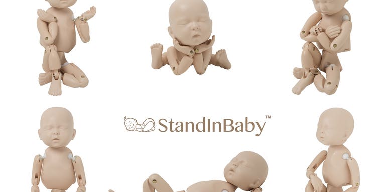 The StandInBaby Is a Practice Dummy For Infant Photography—No, Seriously