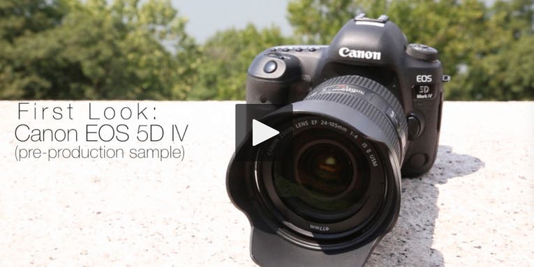 Hands-On Video: Canon EOS 5D Mark IV DSLR Hands-On Video: Canon EOS 5D Mark IV DSLR