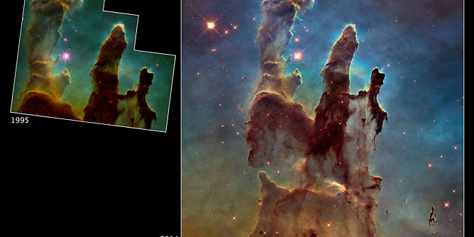 NASA Releases “Pillars of Creation” Image Captured by the Hubble