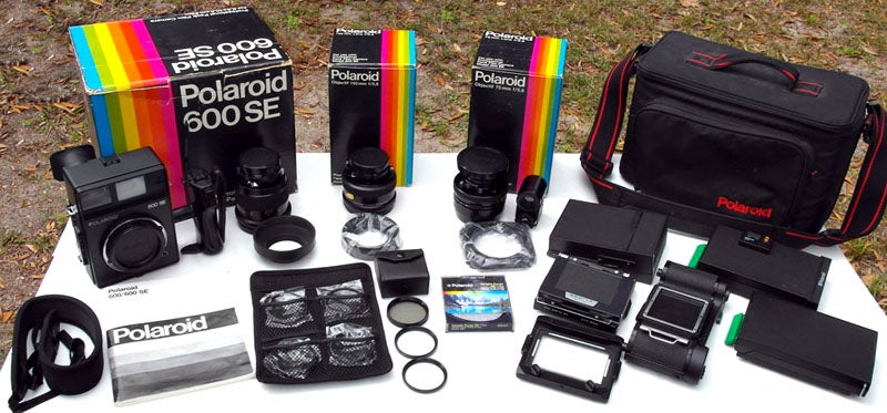 Polaroid 600SE Pro with 4 film backs, 3 lenses, accessories- $3,489.89 or Best Offer