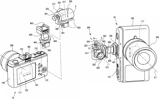 Olympus 3D hotshoe lens