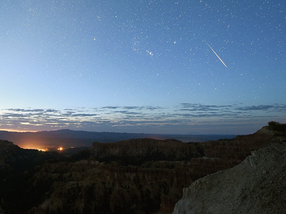 The Annual Perseid Meteor Shower From Bryce Canyon National Park