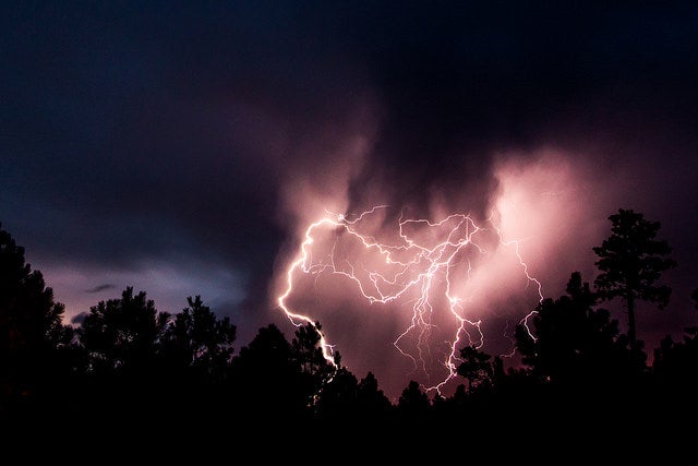 John Haggart shot today's Photo of the Day during a monsoon near Knoll Lake in Arizona using a Canon EOS REBEL T3i with a 17-50mm lens, a 30 second exposure at f/8 and ISO 400. See more of Haggart's work <a href="https://www.flickr.com/photos/awsomephotocom/">here.</a>