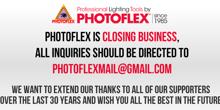 RIP: Photography Accessory Maker Photoflex Shuts Down Business [Updated: Apparently Not]