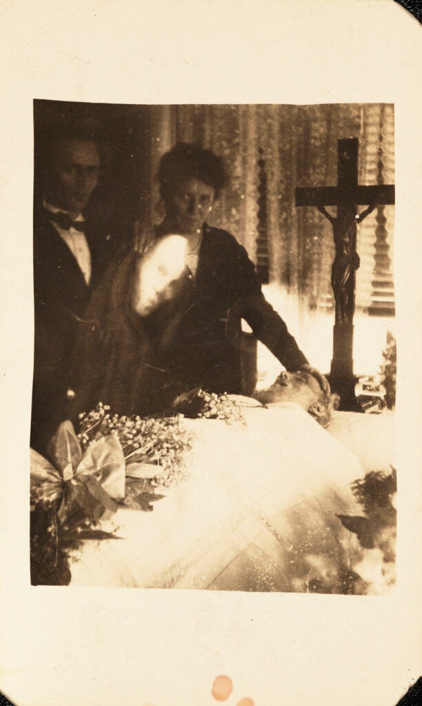 Mourning scene, c 1920.