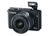 Canon EOS M3 mirrorless camera with flash