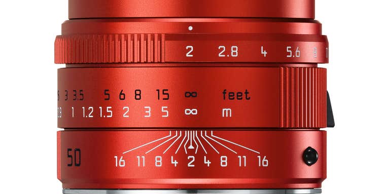 You Can Now Buy A Bright Red Leica APO Summicron-M 50mm f/2 ASPH Lens You Can Now Buy A Bright Red Leica APO Summicron-M 50mm f/2 ASPH Lens
