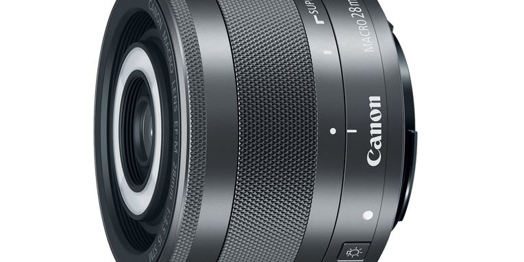New Gear: Canon EF-M 28mm f/3.5 IS Macro Lens With Built-In Macro Ring Light