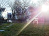 back yard lens flare