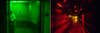 green and red dark rooms