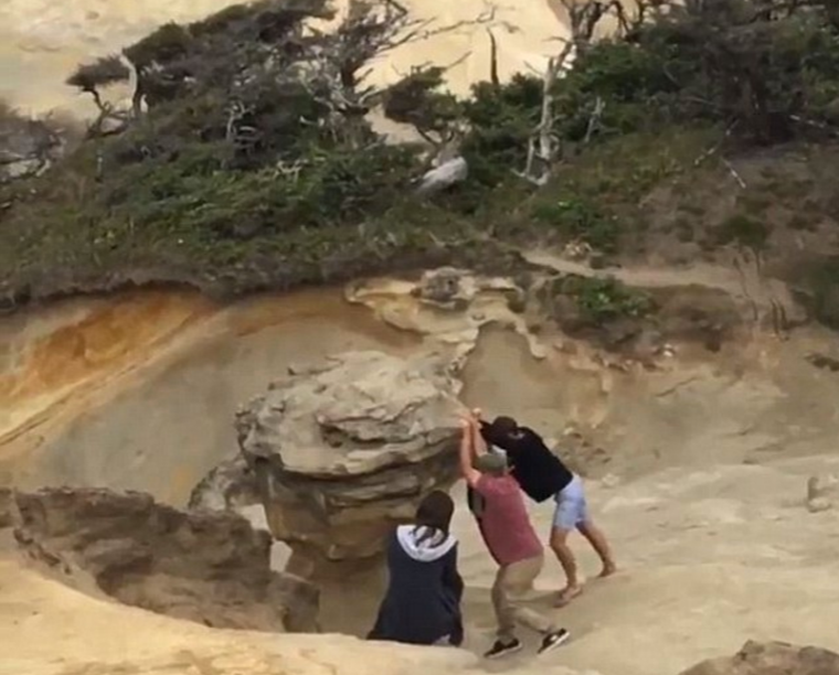 Vandals Caught On Video Destroying An Iconic Piece Of The Oregon Landscape