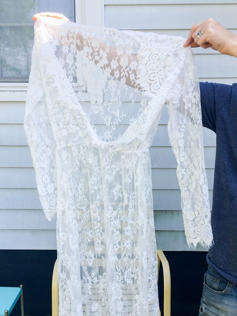 The Dress: lace dress from amazon for portrait photography