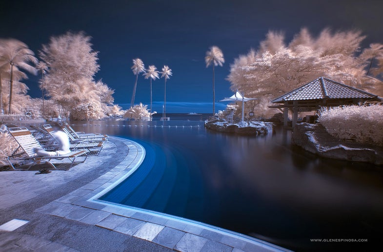 Glen Espinosa made this infrared photo at a resort in Bintan, Indonesia. See more of Glen's work on Flickr.
