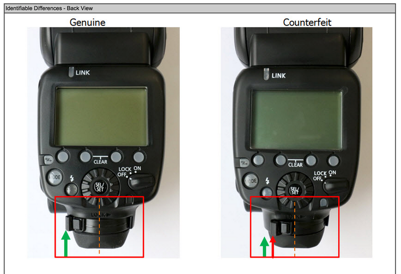 Fake Canon 600EX-RT flashes for sale online