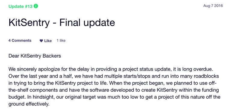 F-Stop Bag Kit Sentry Kickstarter Failedf