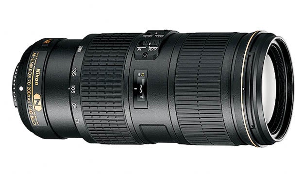Nikon 70-200mm f/4G ED VR AF-S, $1,397